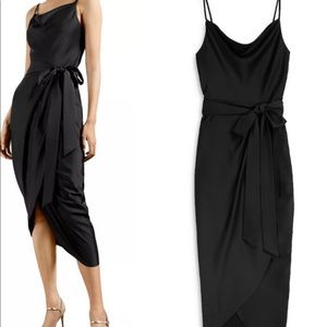 © Brand New
Ted Baker Tilliey Cowl Neck Faux Wrap Dress - Ted Sizel(US4)
